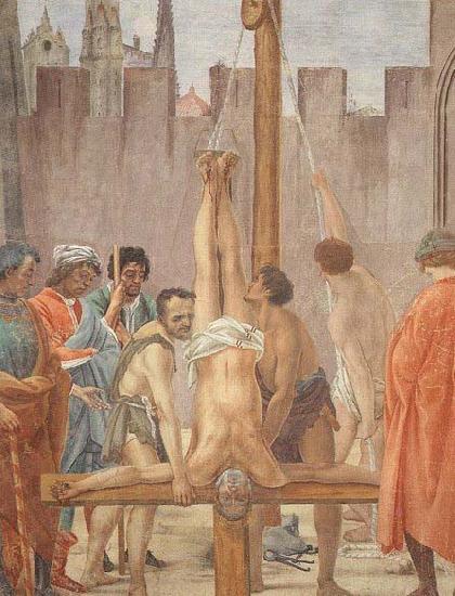Fra Filippo Lippi Disputation with Simon Magus and Crucifixion of Peter oil painting picture